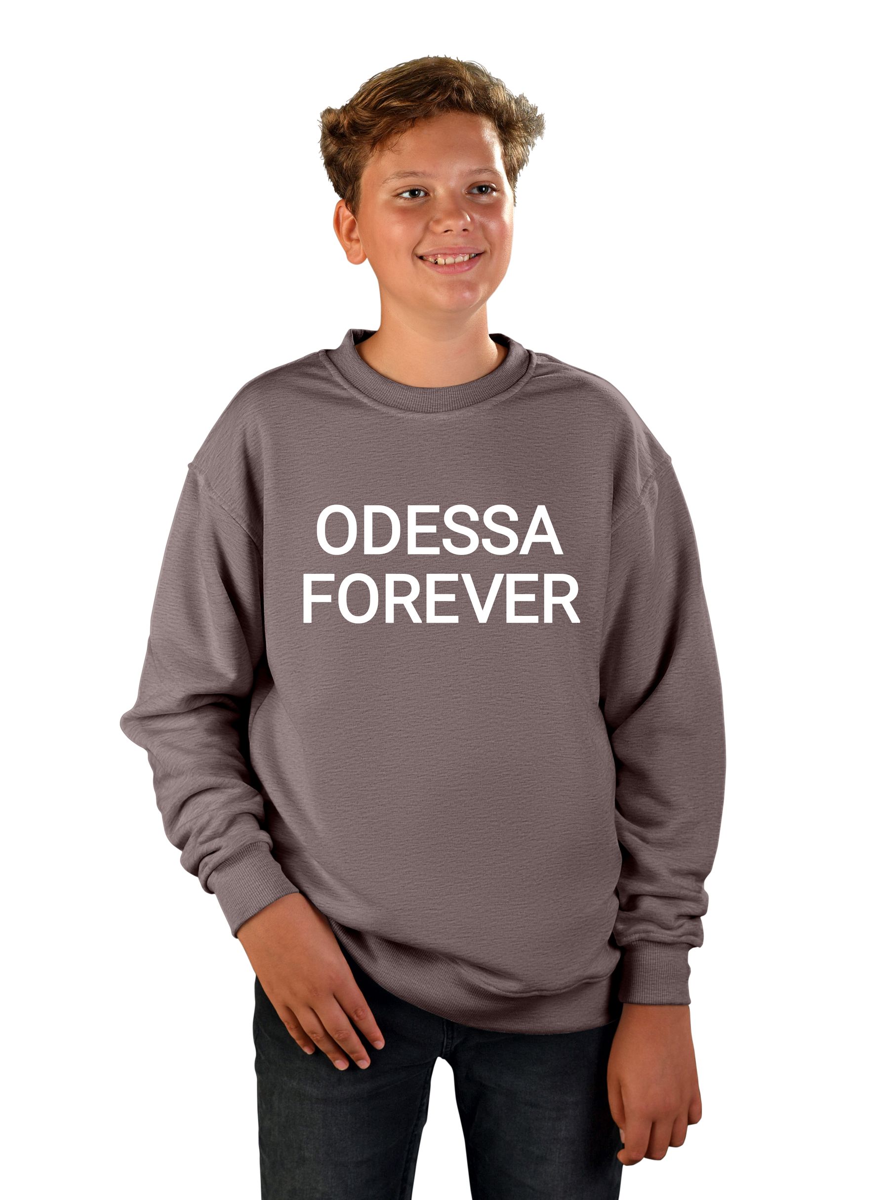 Teenage sweatshirt for boys "Odessa forever", inscription