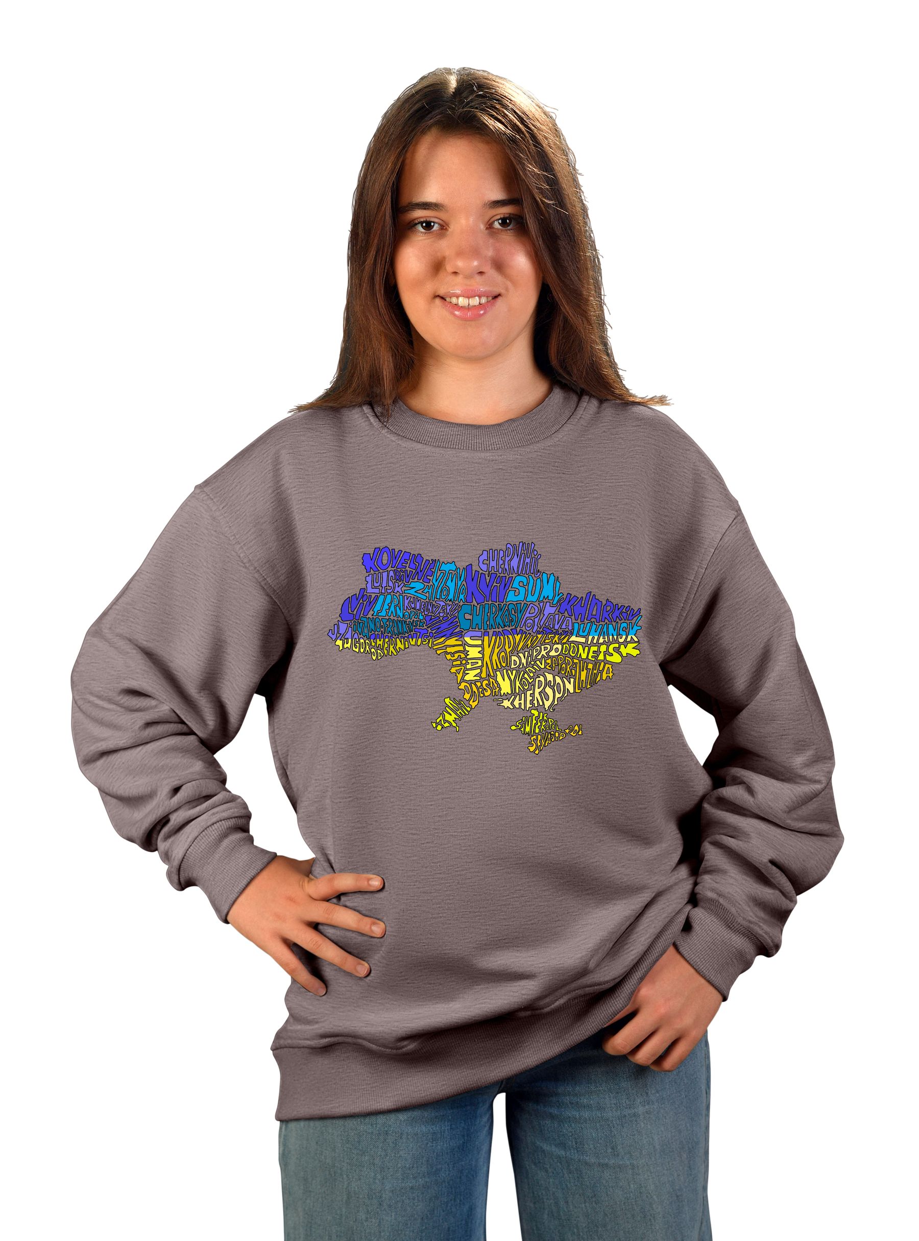 "Ukraine" teenage sweatshirt for a girl