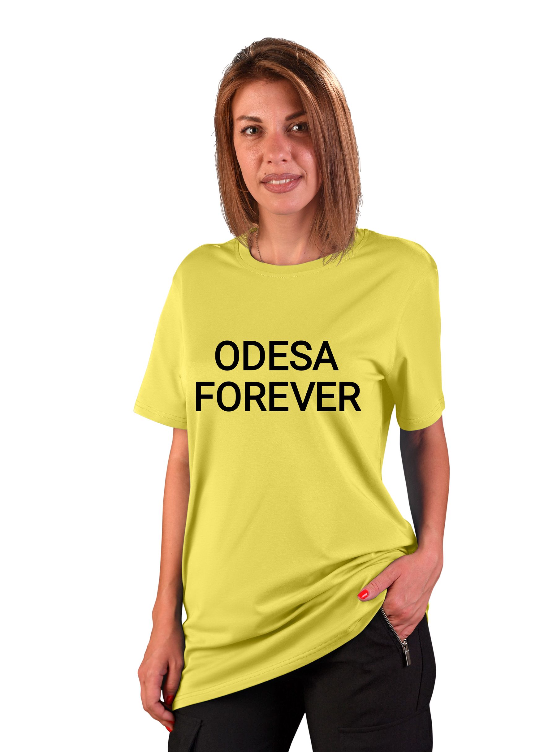 Футболка женская "Odesa forever", надпись