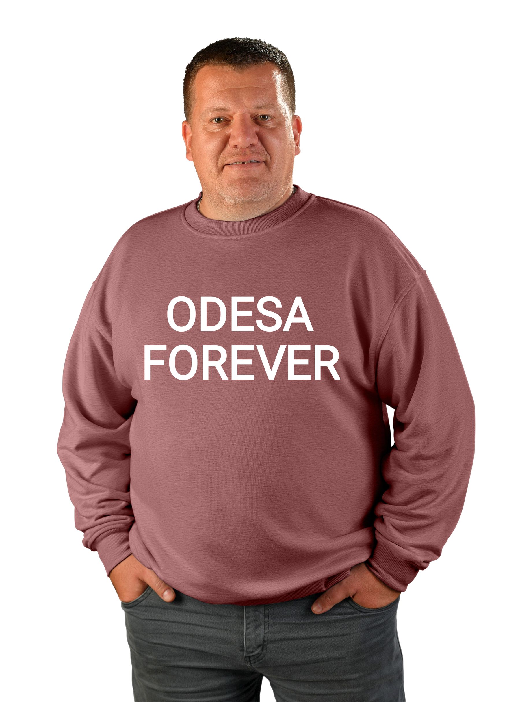 Свитшот мужской "Odesa forever", надпись