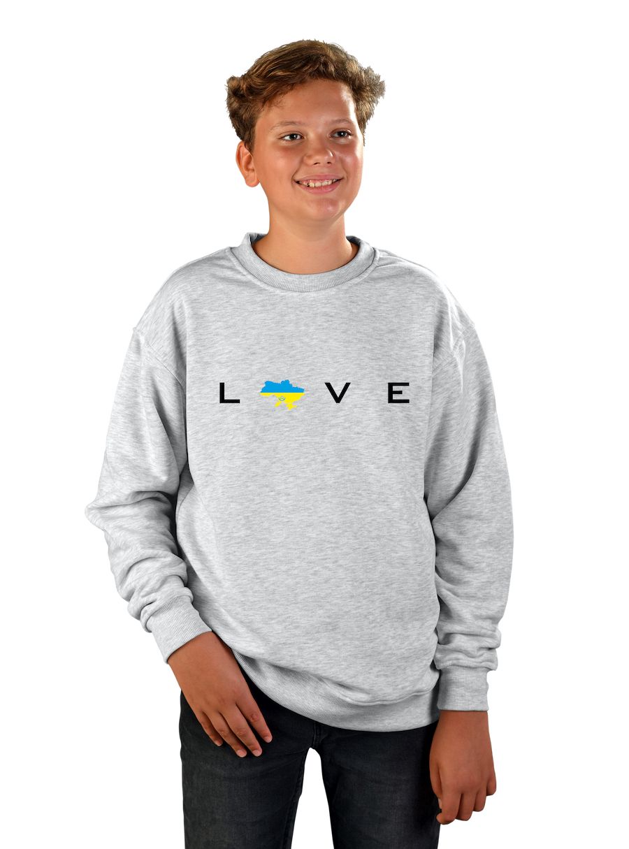 Children's oversized sweatshirt "Love Ukraine"