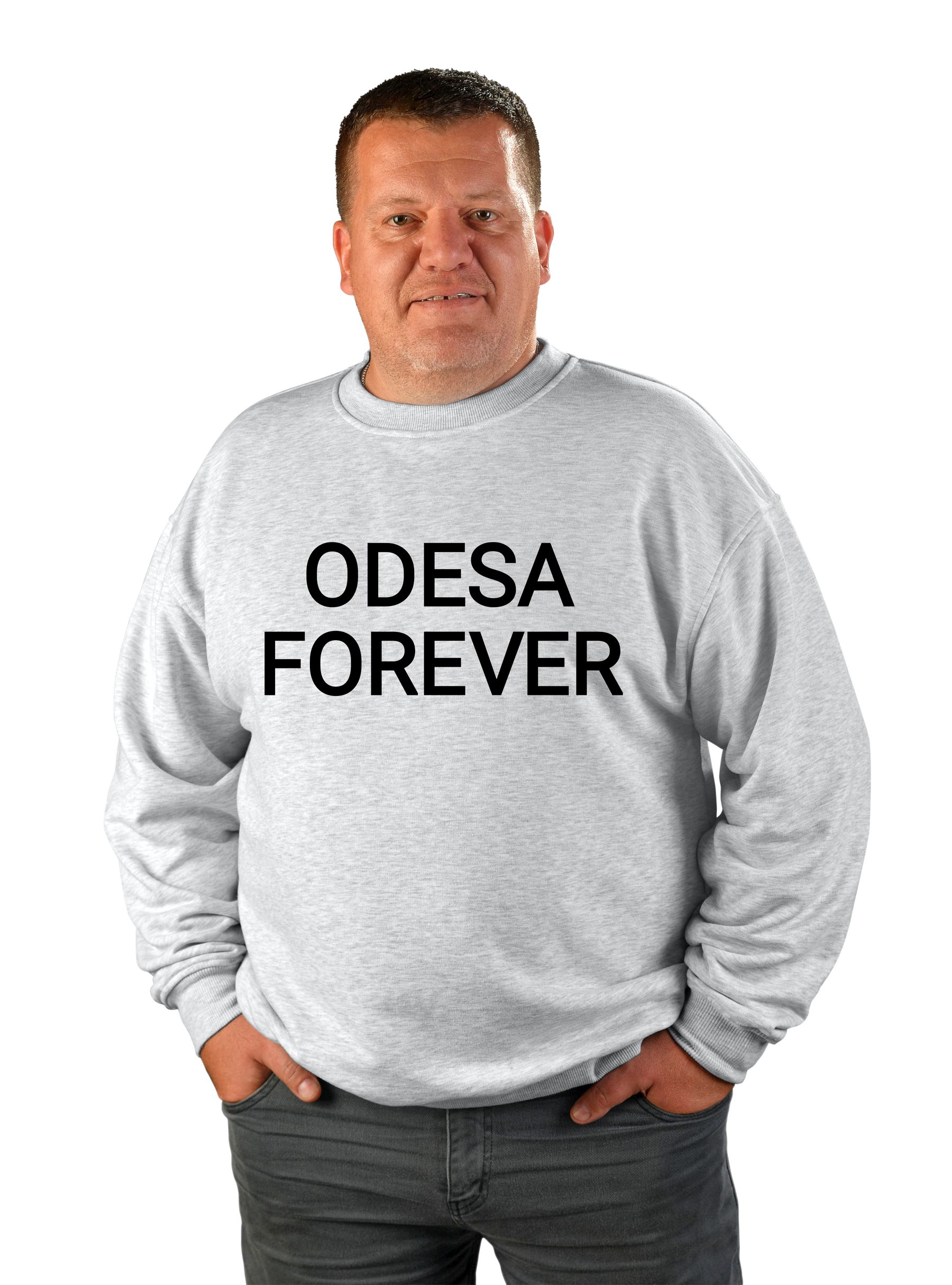 Свитшот мужской "Odesa forever", надпись