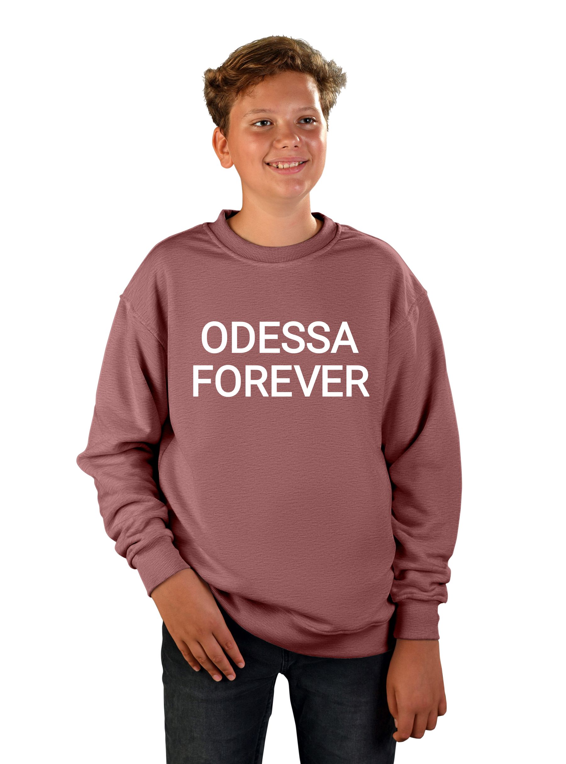 Teenage sweatshirt for boys "Odessa forever", inscription