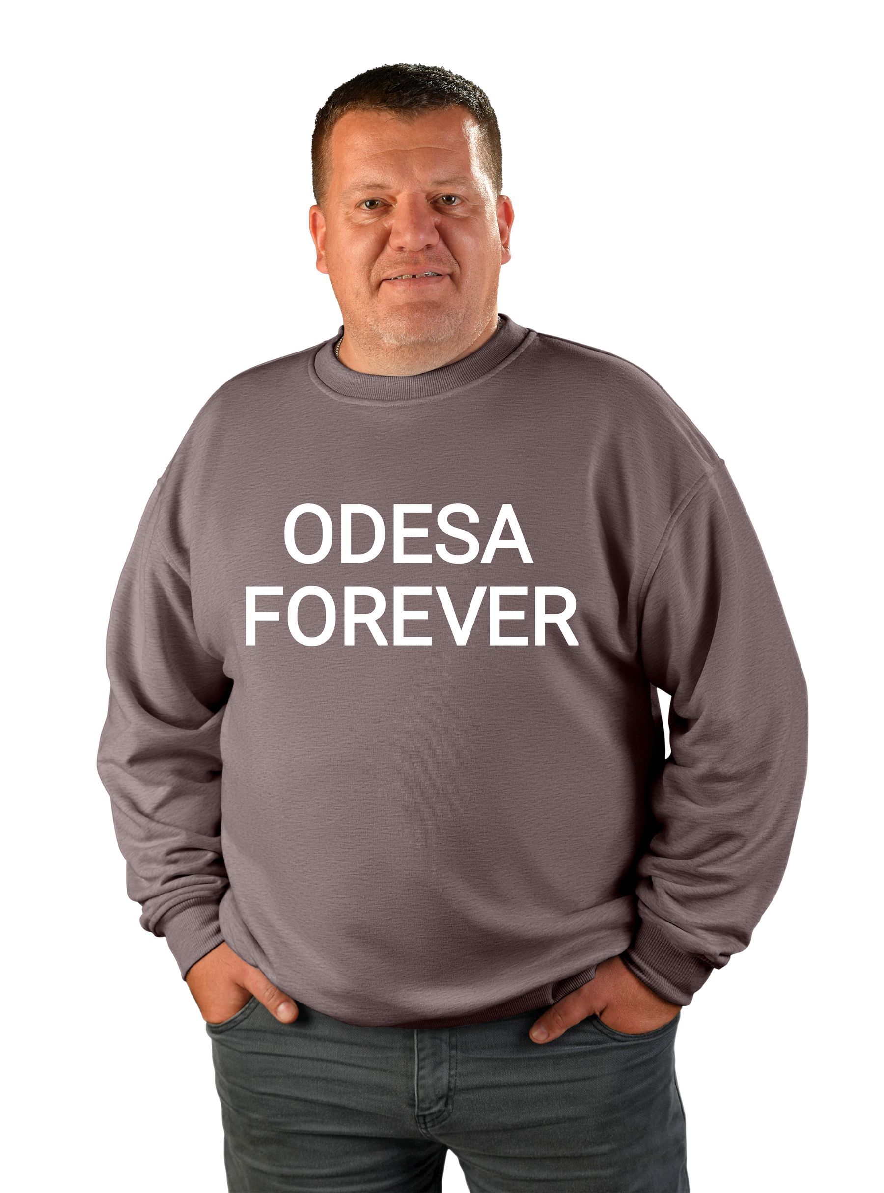 Свитшот мужской "Odesa forever", надпись