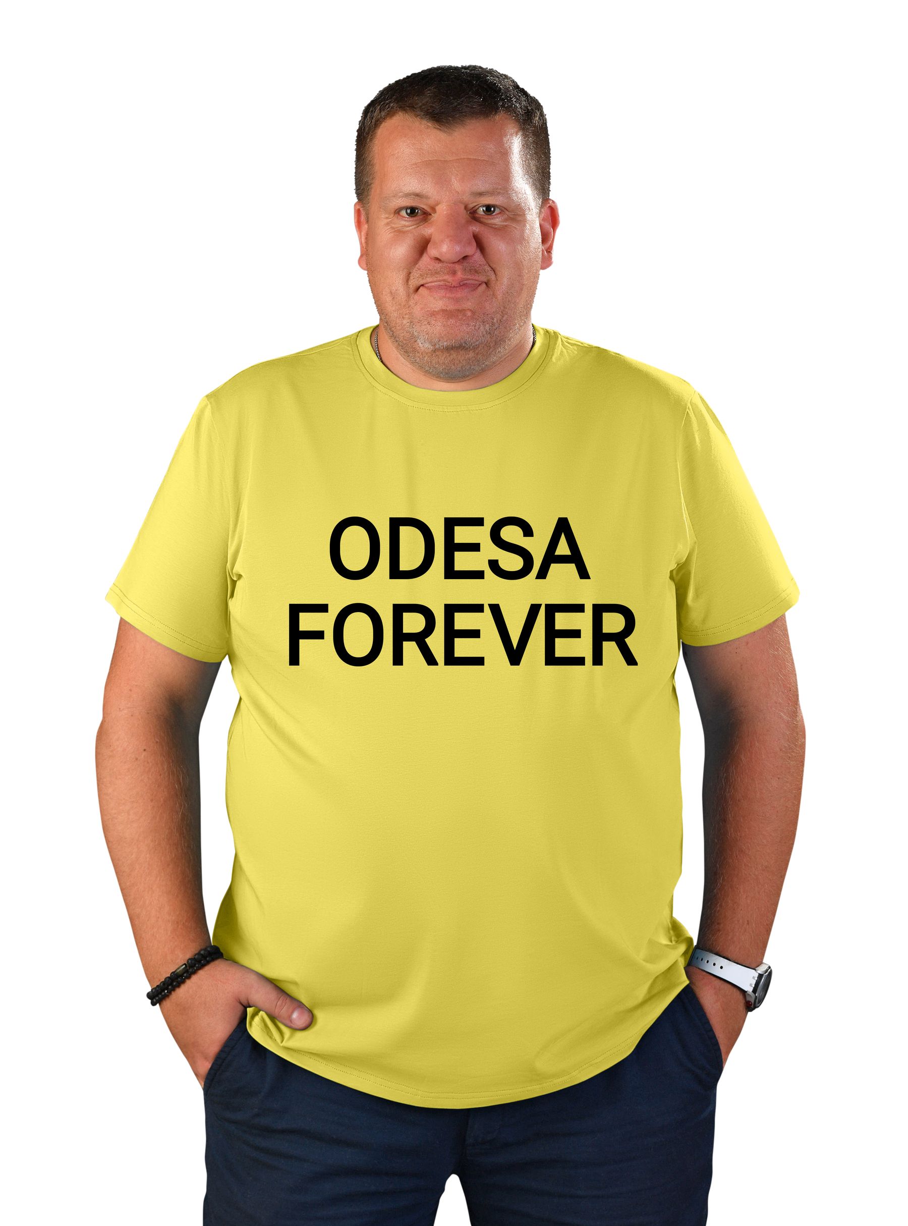 Футболка мужская "Odesa forever", надпись