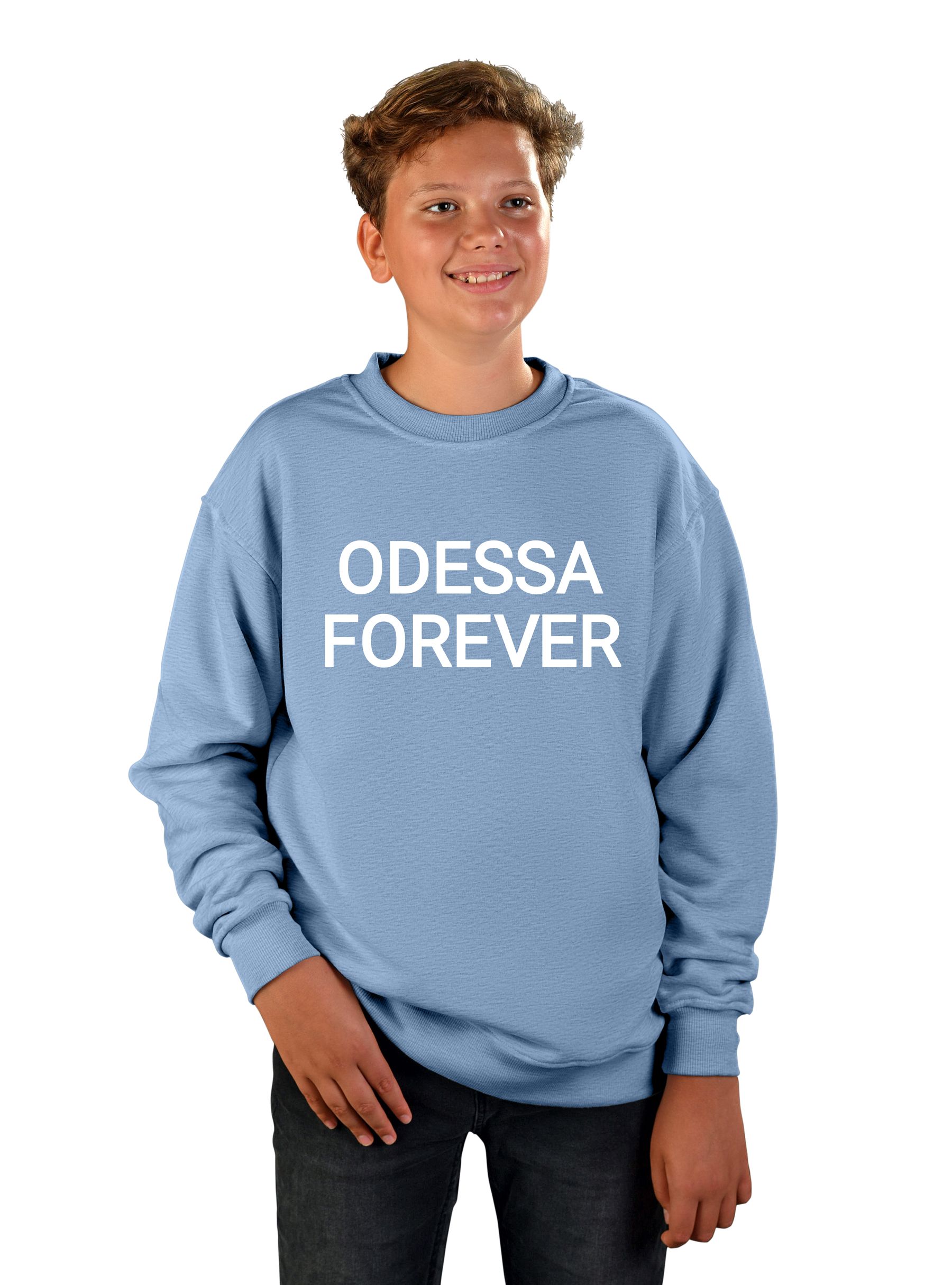 Teenage sweatshirt for boys "Odessa forever", inscription