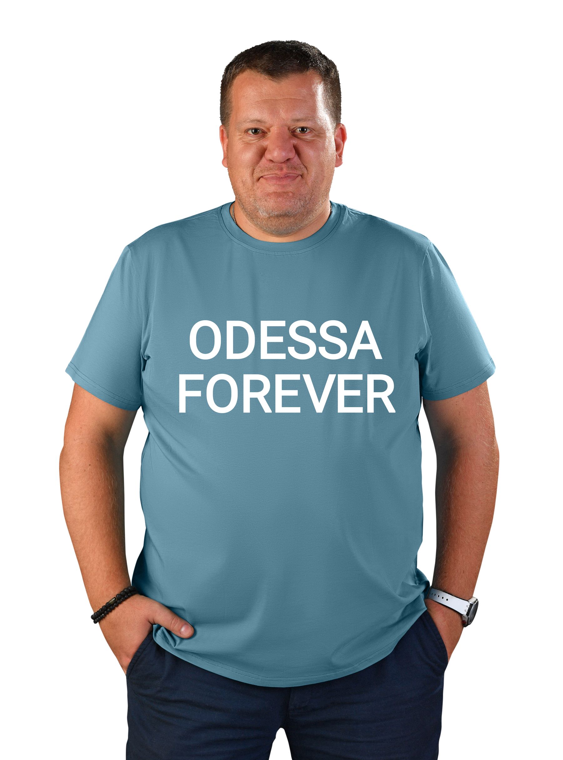 Футболка мужская "Odessa forever", надпись