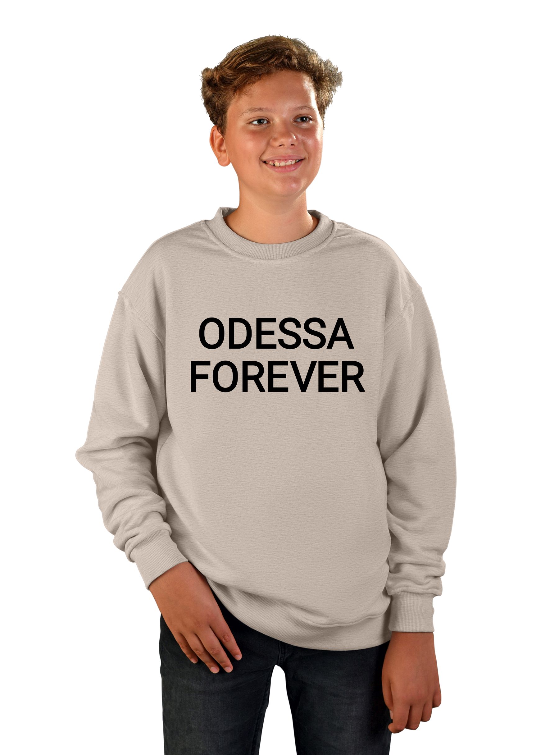 Teenage sweatshirt for boys "Odessa forever", inscription