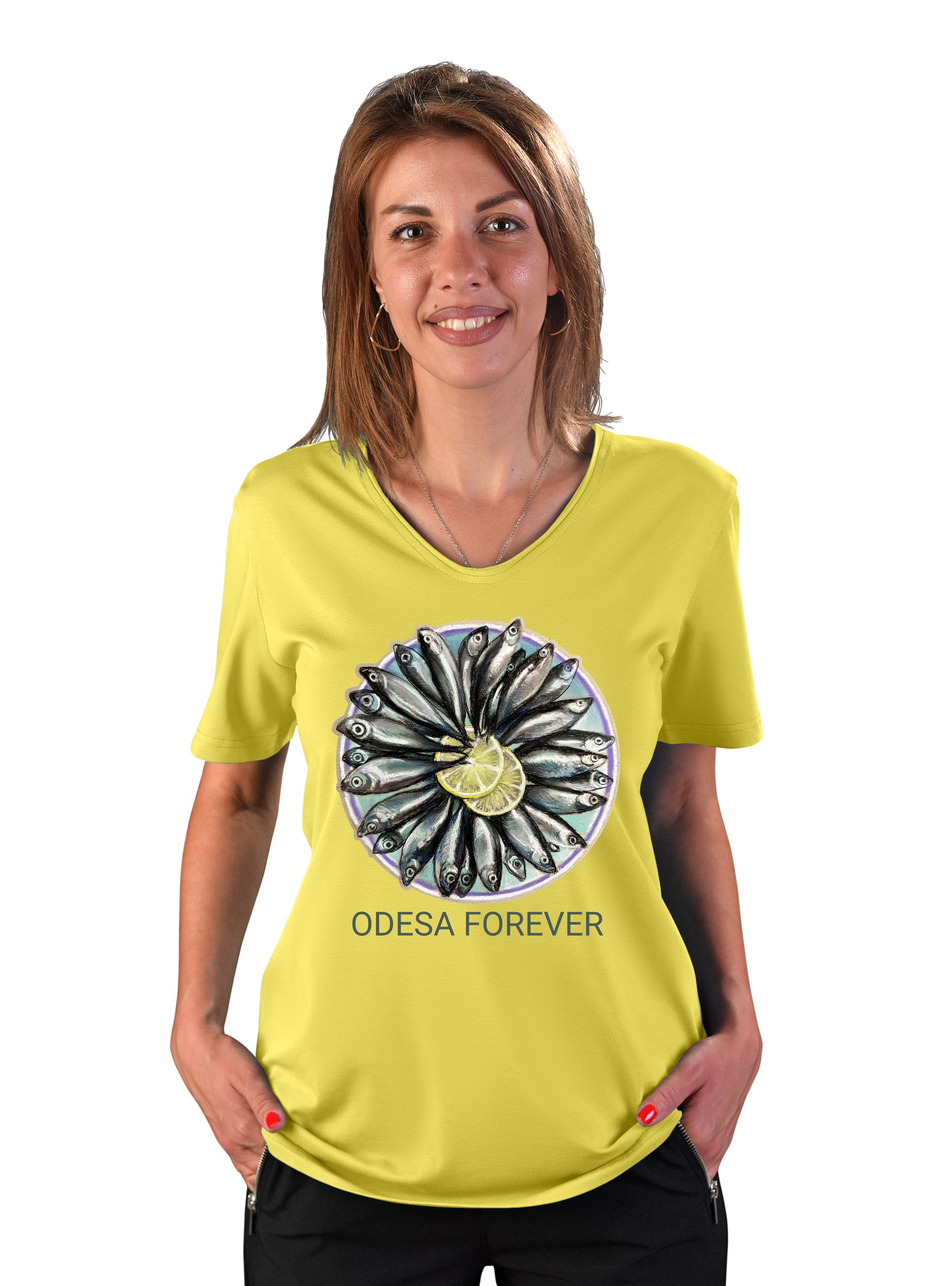 Women's t-shirt "Odessa forever", v-neck