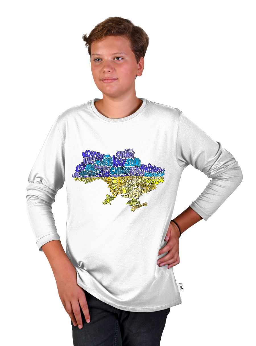 "Ukraine" teenage t-shirt for a boy, long sleeve