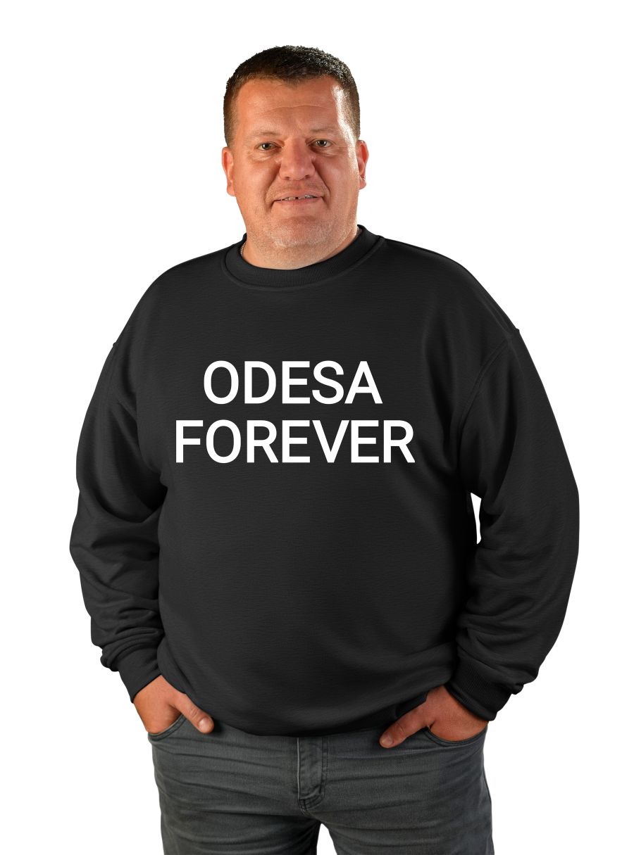 Свитшот мужской "Odesa forever", надпись