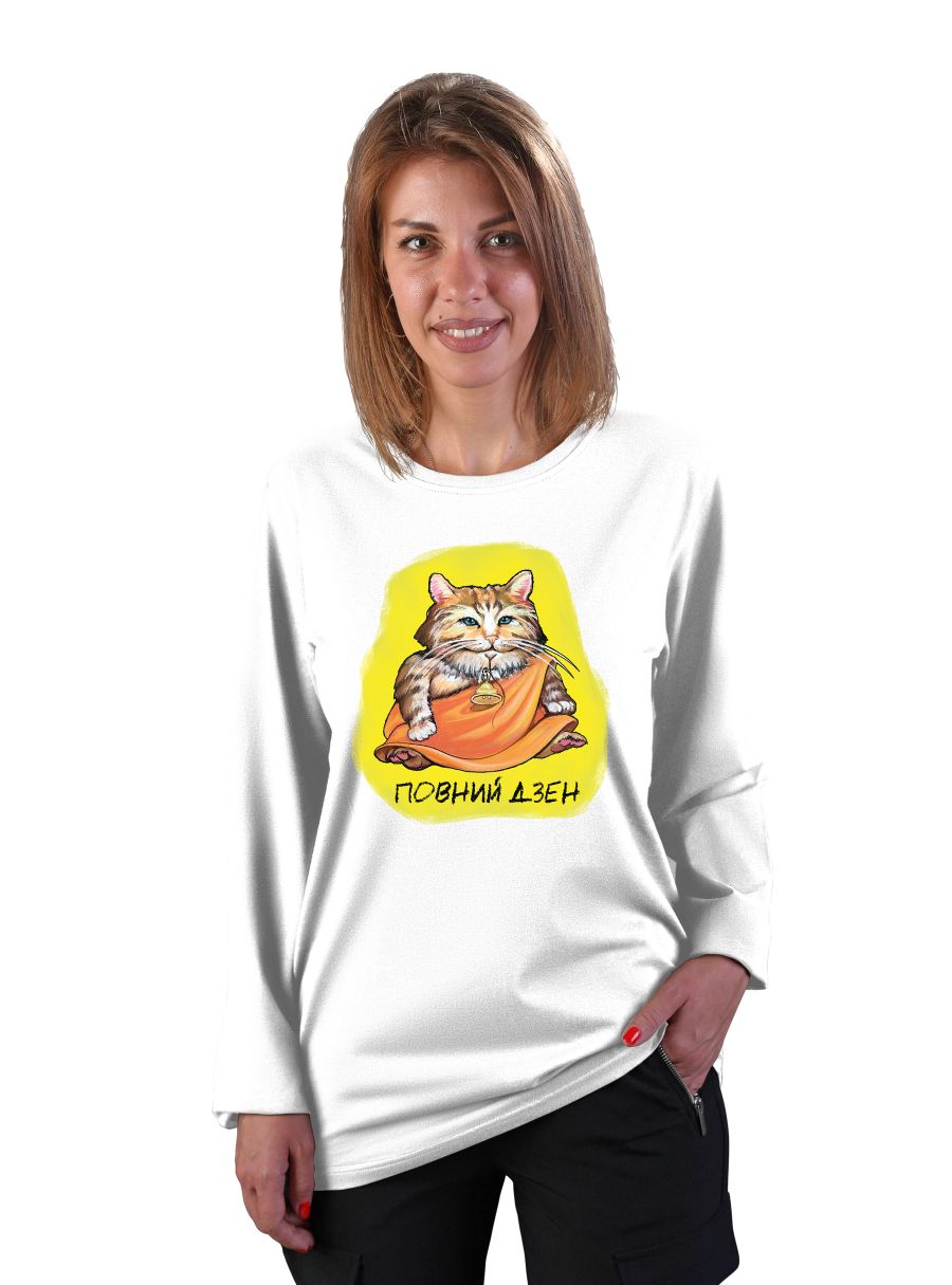 Women's t-shirt "Complete Zen", long sleeve